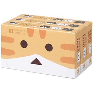 OKAMOTO 岡本 X Nyanboard cat in Danboard 紙箱貓 12片裝 乳膠安全套