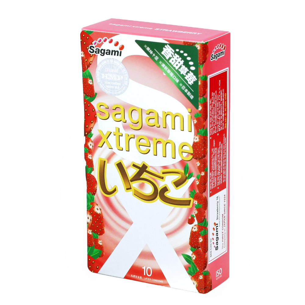 Sagami 相模究極 香甜草莓 10 片裝 乳膠安全套 - Lovenjoy Club