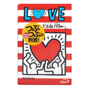 Sagami 相模 LOVE 凱斯 · 哈林 凸點 5 片裝 乳膠安全套 - Lovenjoy Club