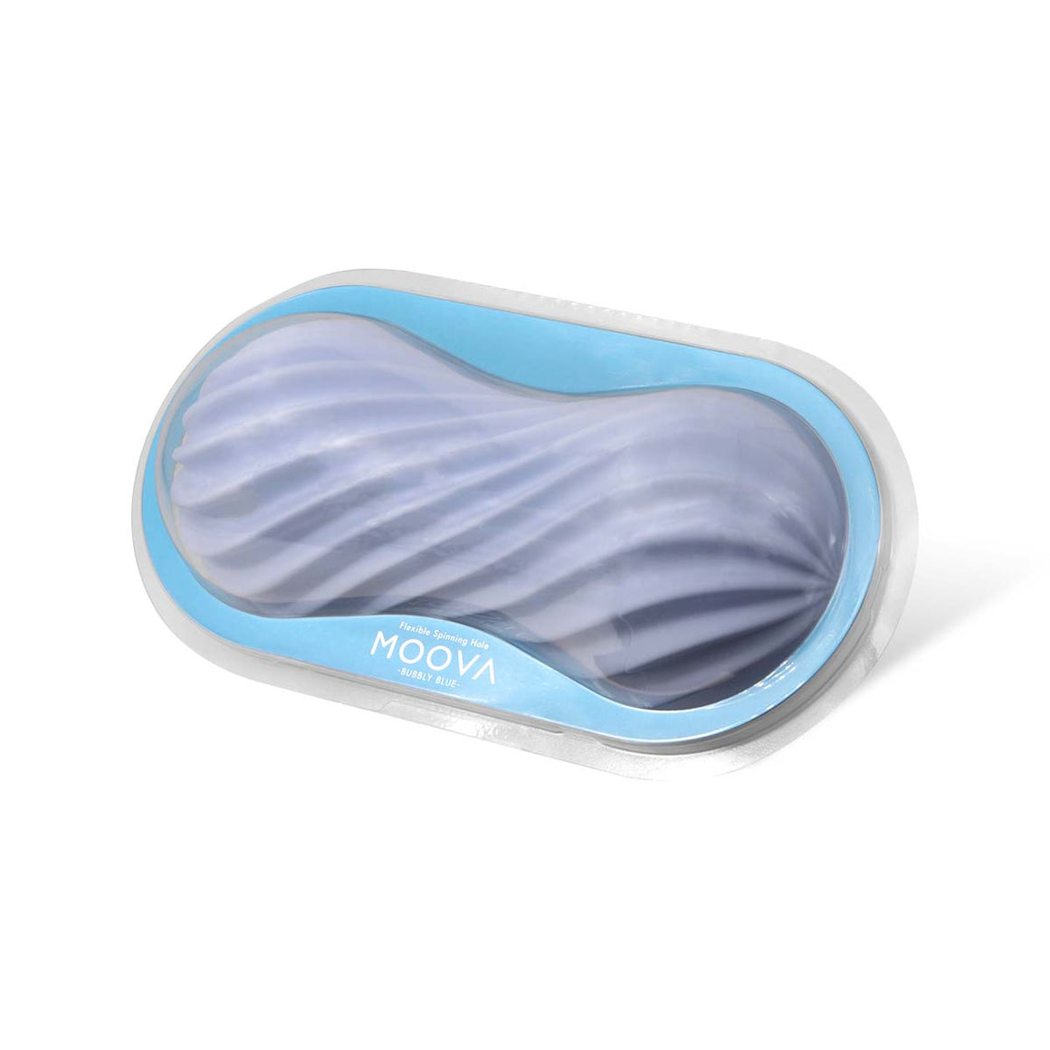 Tenga Moova 軟殼螺旋自慰飛機杯 - 氣泡藍 (可重複使用)